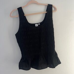 NWT Gap Shirred Cotton Tank Top